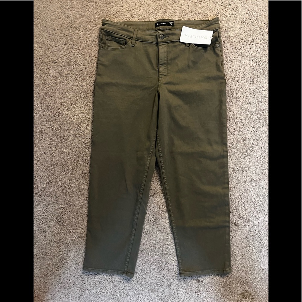 Athleta straight crop pants
